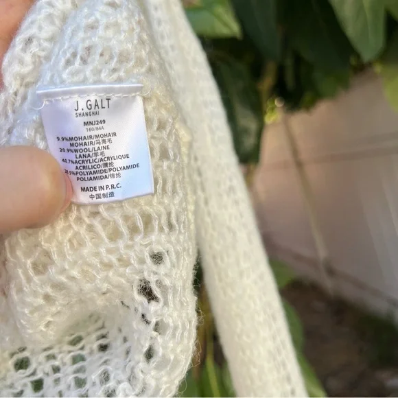 Brandy Melville John Galt Sheer Knit Sweater. - Picture 10 of 12